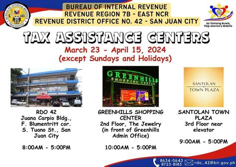 BIR Revenue District Office 042 .